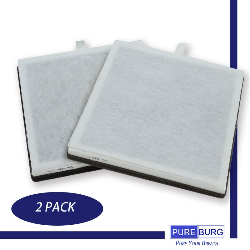 PUREBURG PEAIRFIL Replacement Filter Compatible with Pure Enrichment PureZone Air Purifier PEAIRPLG,2-Pack H13 HEPA Activated Carbon 4-Stage Filtration - Image 2